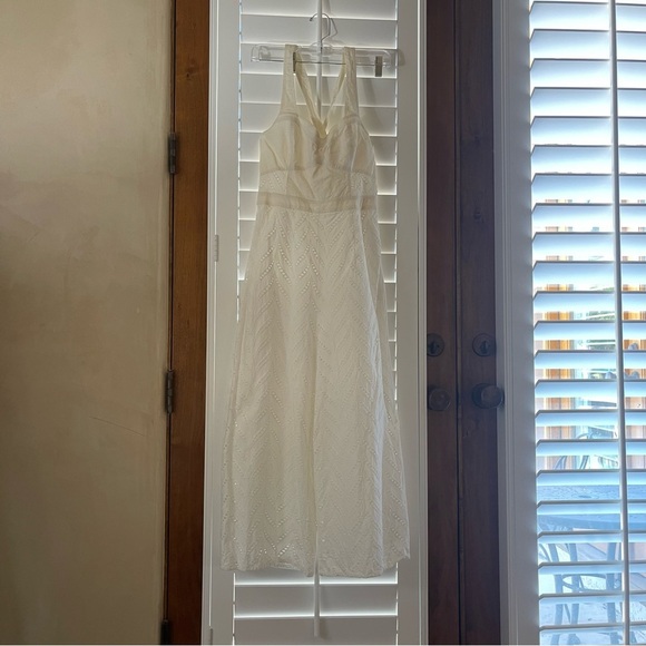 Anthropologie ett:twa Alice Eyelet Jumpsuit, Sz Small - Picture 7 of 13